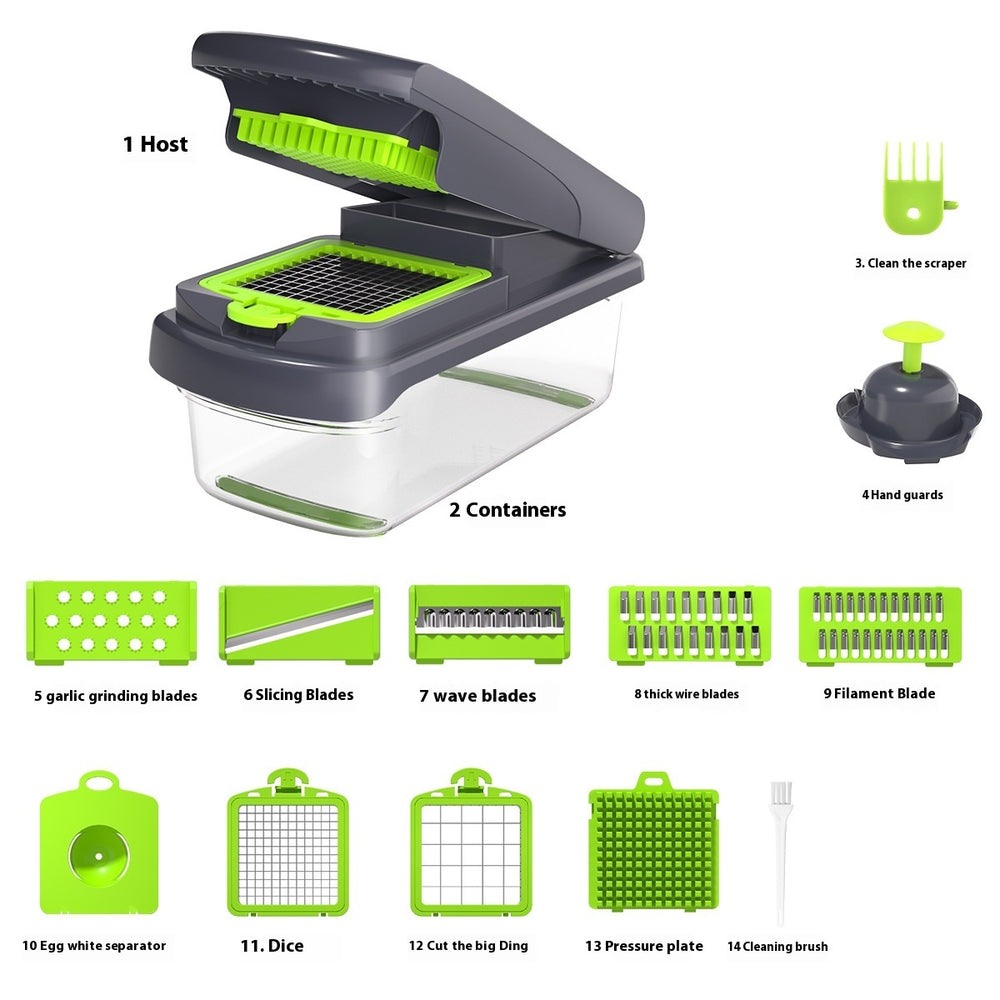 Vegetable Chopper for Kitchen 15-in-one