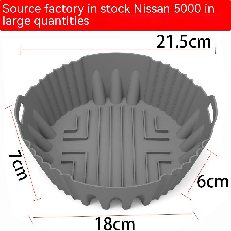 Silicone Air Fryer Baking Tray – Food Grade & Reusable