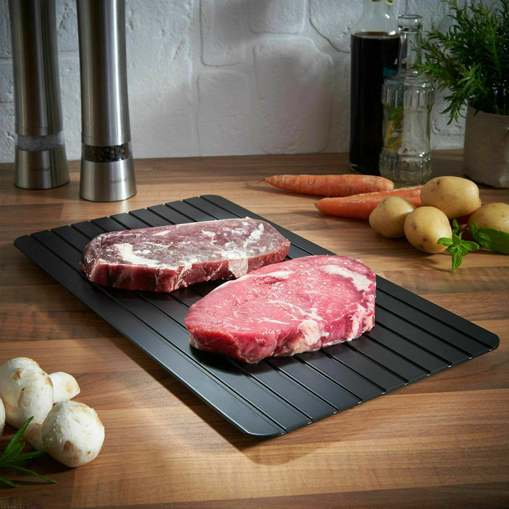 Fast Thaw Defrost Tray for Meat, Fruit & Frozen Food | Kitchen Gadget