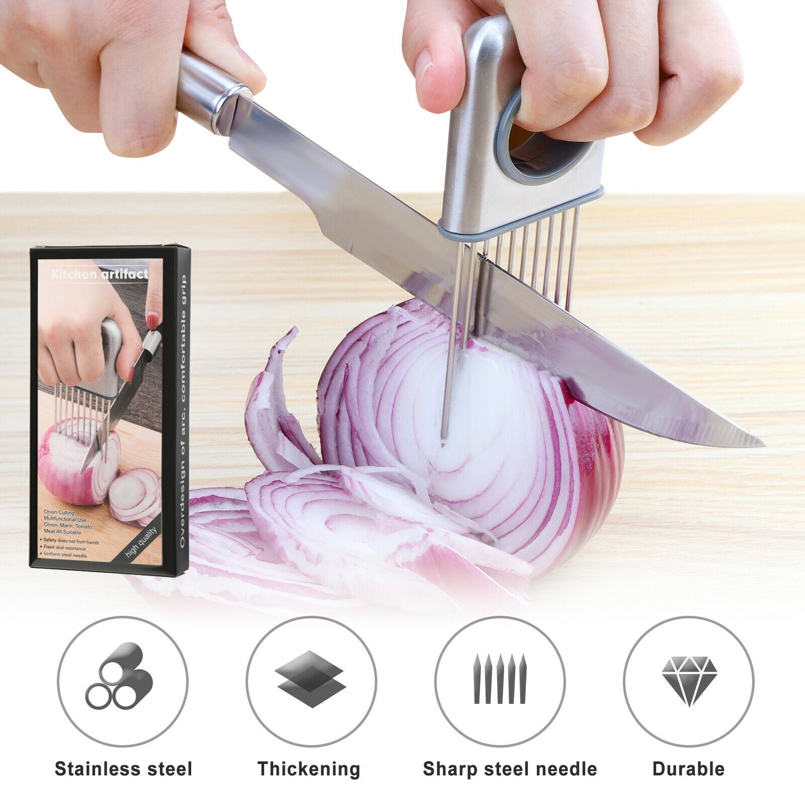onion holder for slicing